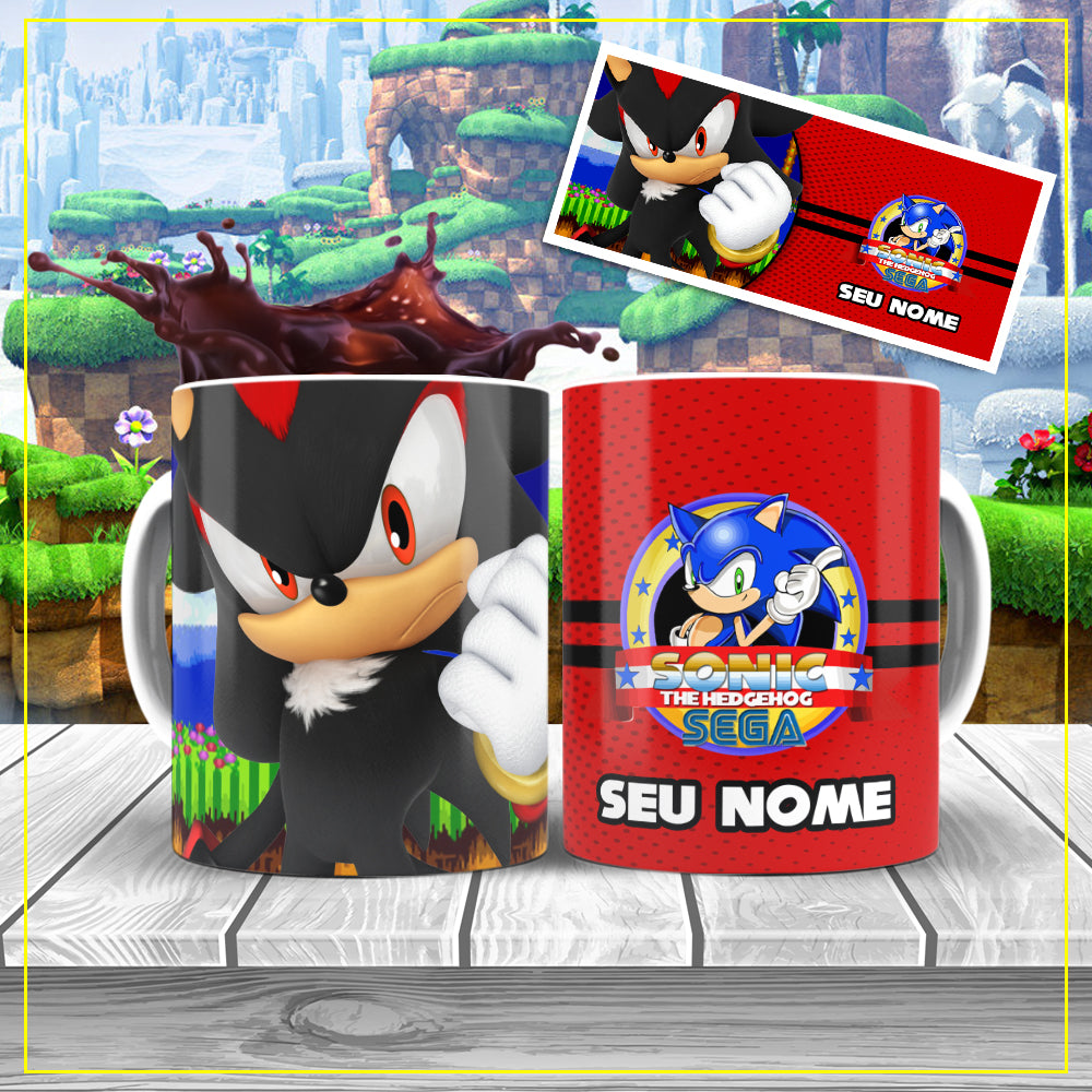 Taza personalizada de Shadow - Sonic the Hedgehog