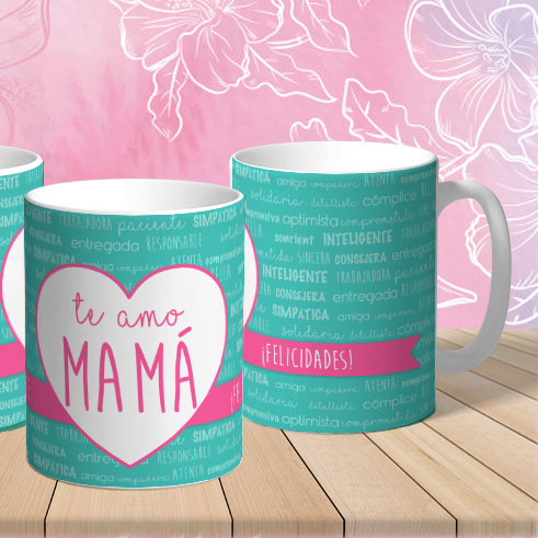 Taza Te Amo Mamá – Regalo especial y tierno para el Día de la Madre