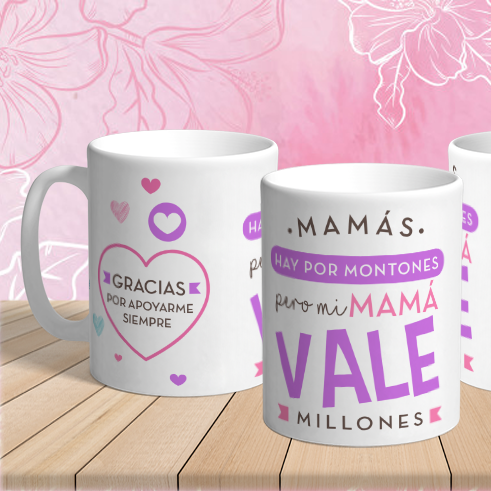 Taza Mamá Vale Millones – Regalo divertido y emotivo para el Día de la Madre