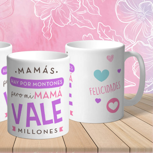 Taza Mamá Vale Millones – Regalo divertido y emotivo para el Día de la Madre