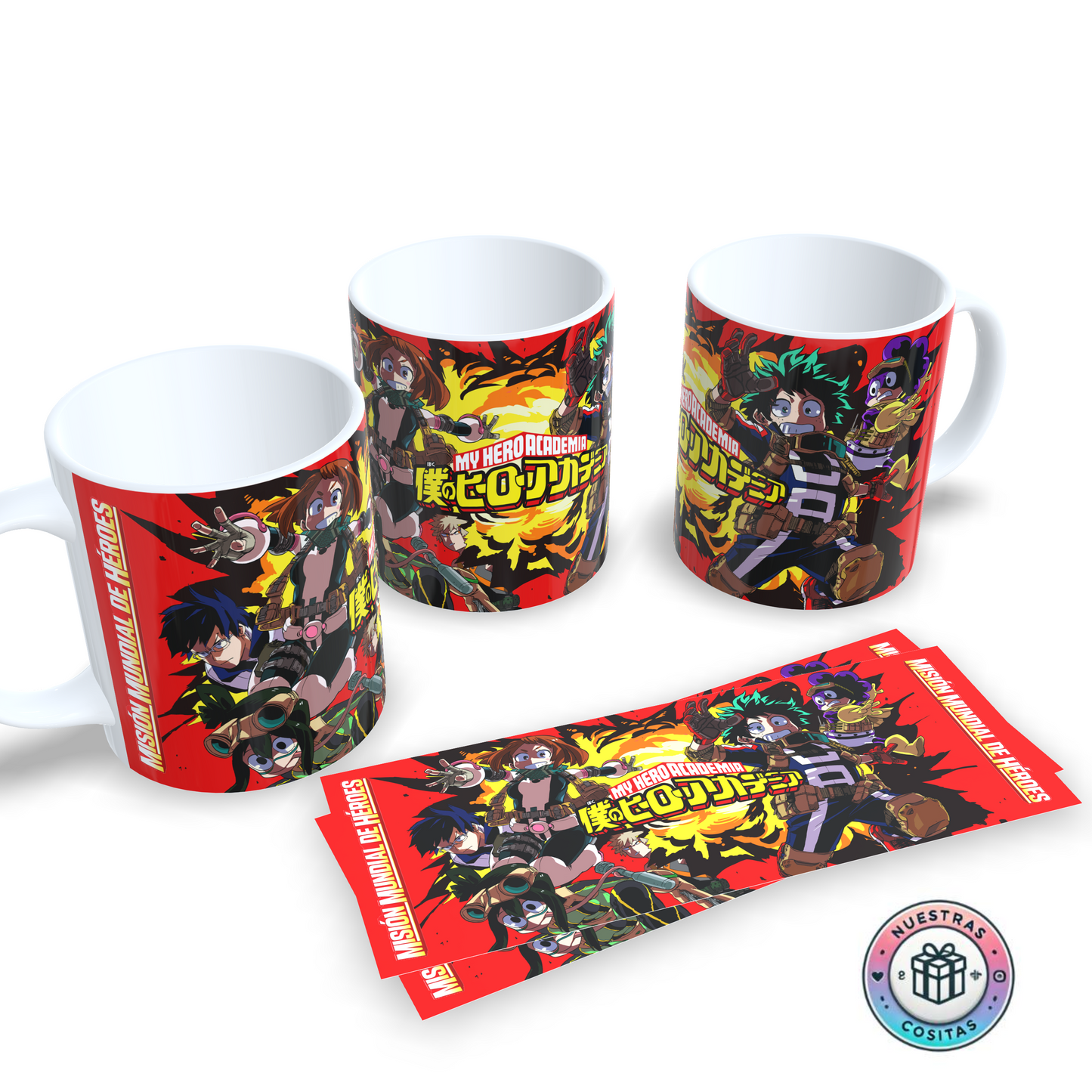 Taza My Hero Academia – Misión Mundial de Héroes – Diseño explosivo