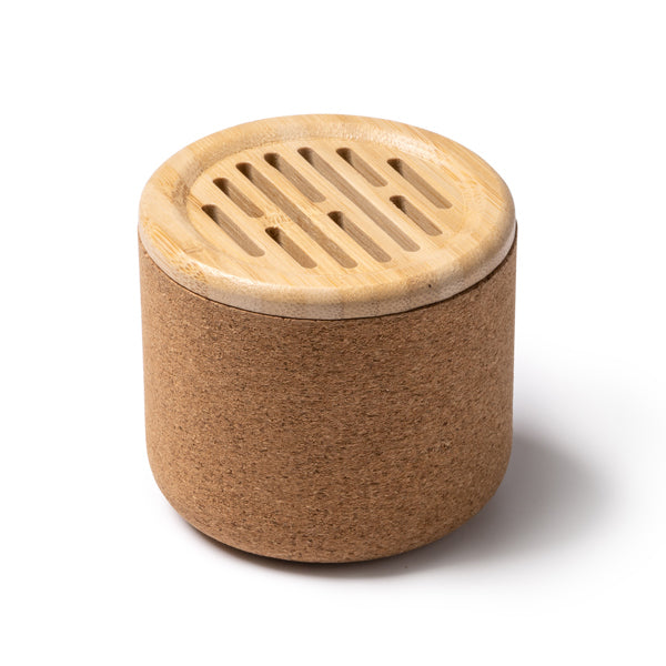 Altavoz Bluetooth de corcho y bambú