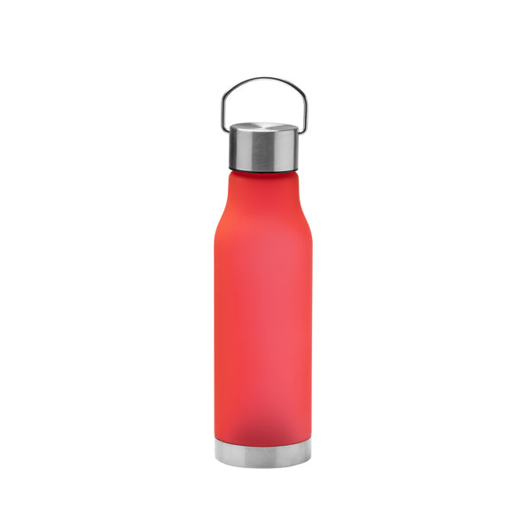Botella de RPET efecto hielo 600 ml · Rojo
