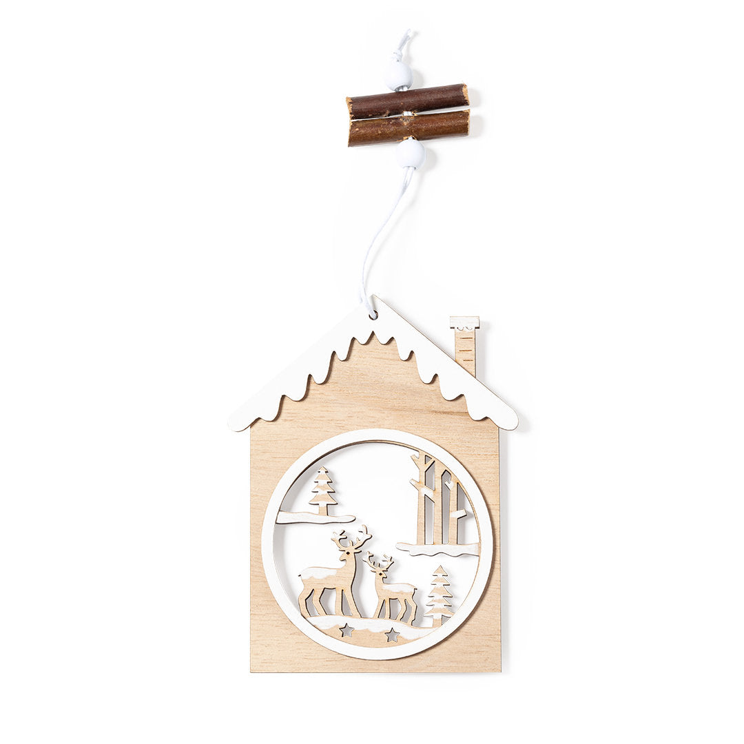 Adorno navideño de madera Papá Noel o reno · Reno