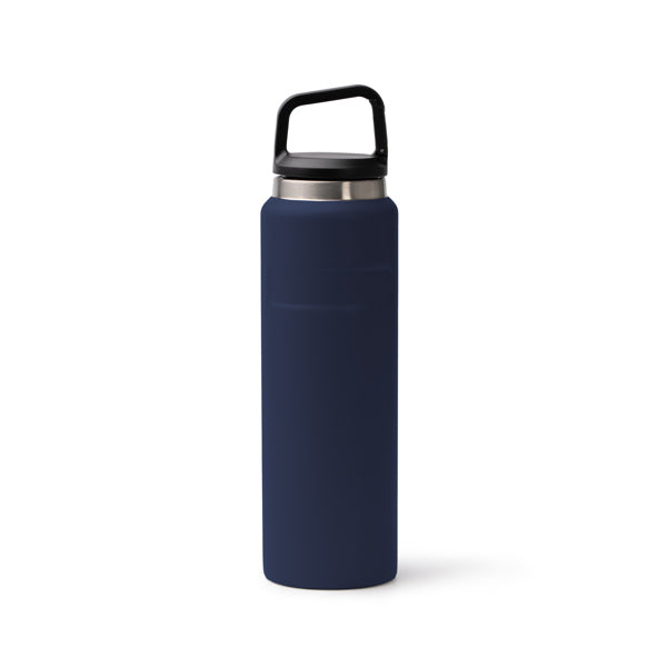 Botella térmica mate de acero reciclado 550 ml con mosquetón · Marino