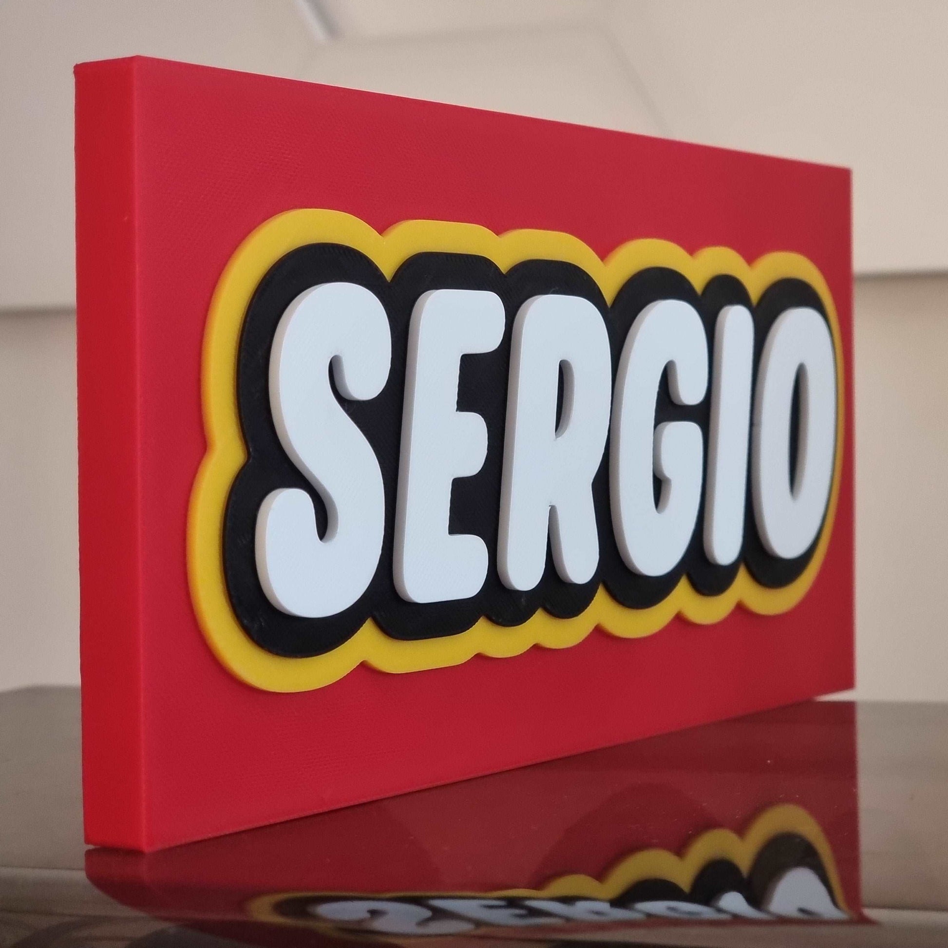 Nombre personalizado estilo Lego