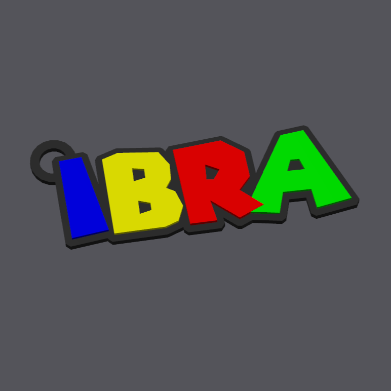 Llavero personalizado estilo Super Mario – Nombre impreso en 3D