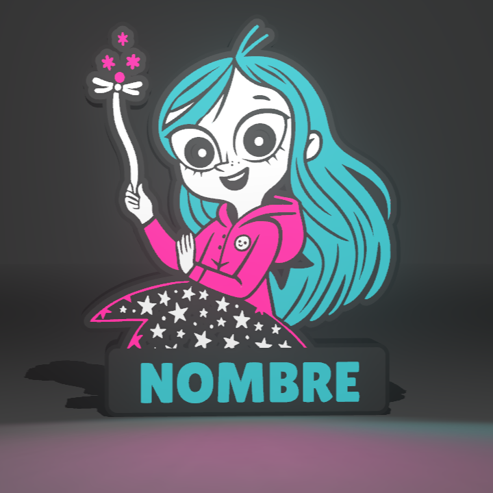 Lámpara personalizada Anna Kadabra con luz – Lightbox 3D de 20 cm