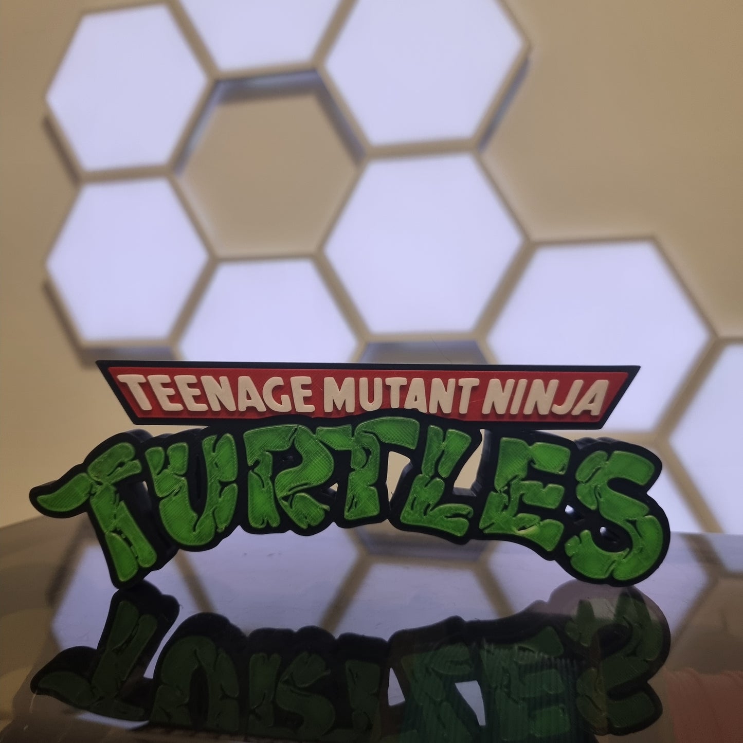Letrero 3D de las Tortugas Ninja - ¡Un imprescindible para fans!