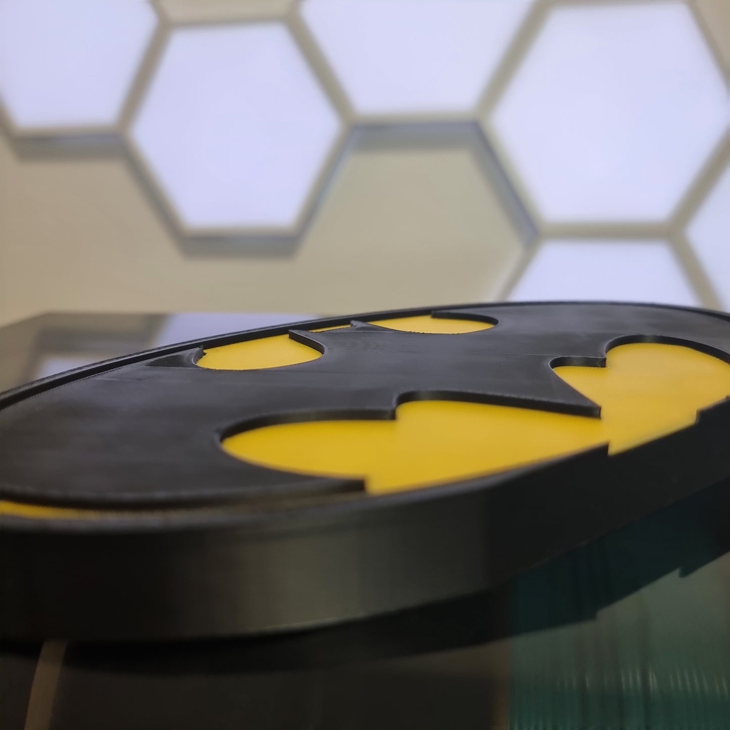 Letrero 3D del Logo de Batman - ¡El emblema del Caballero Oscuro!