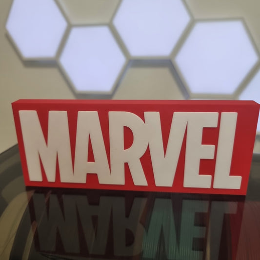 Letrero 3D de Marvel - ¡Para los verdaderos fans del universo de superhéroes!
