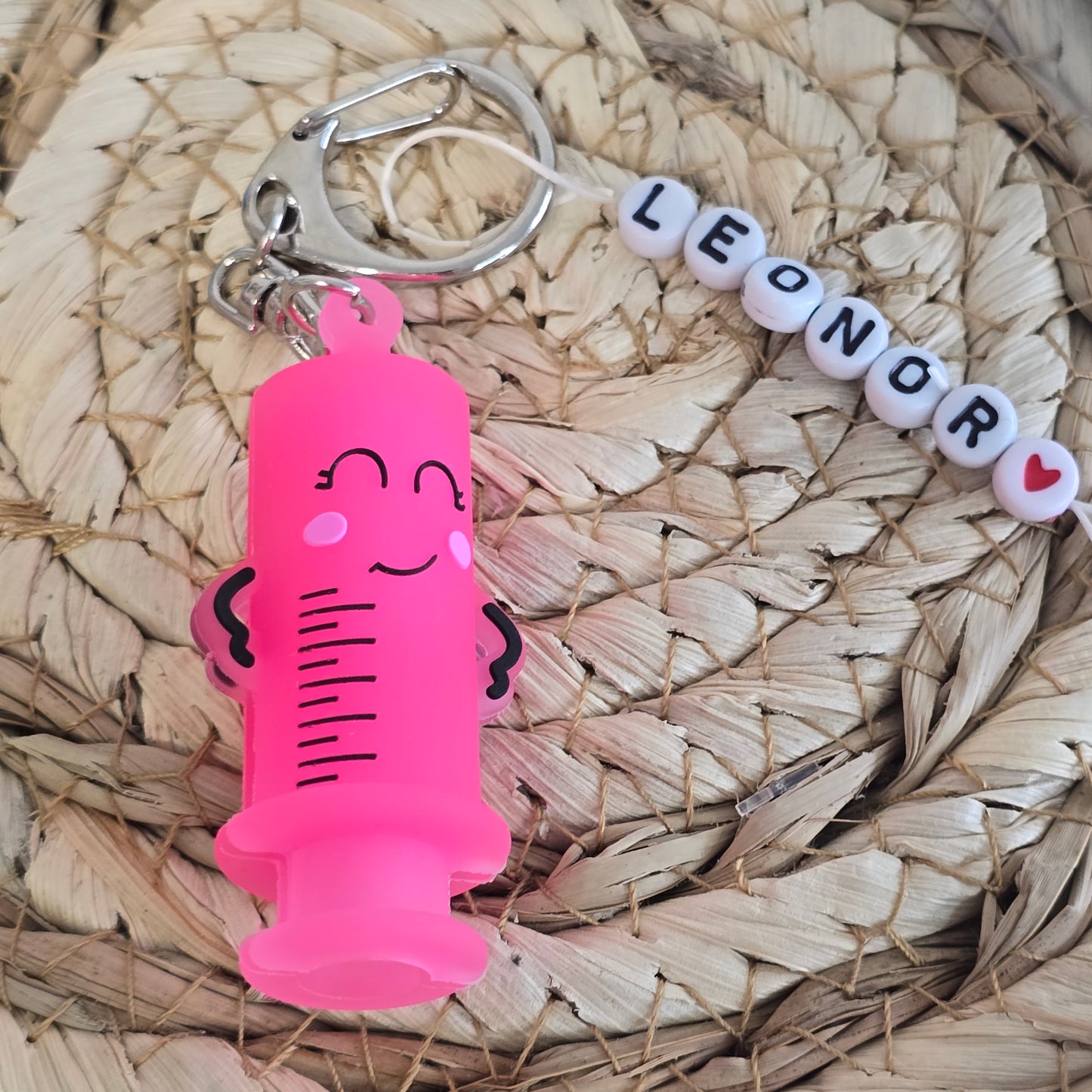 Rompe ampollas jeringa de goma – Personalizable con nombre