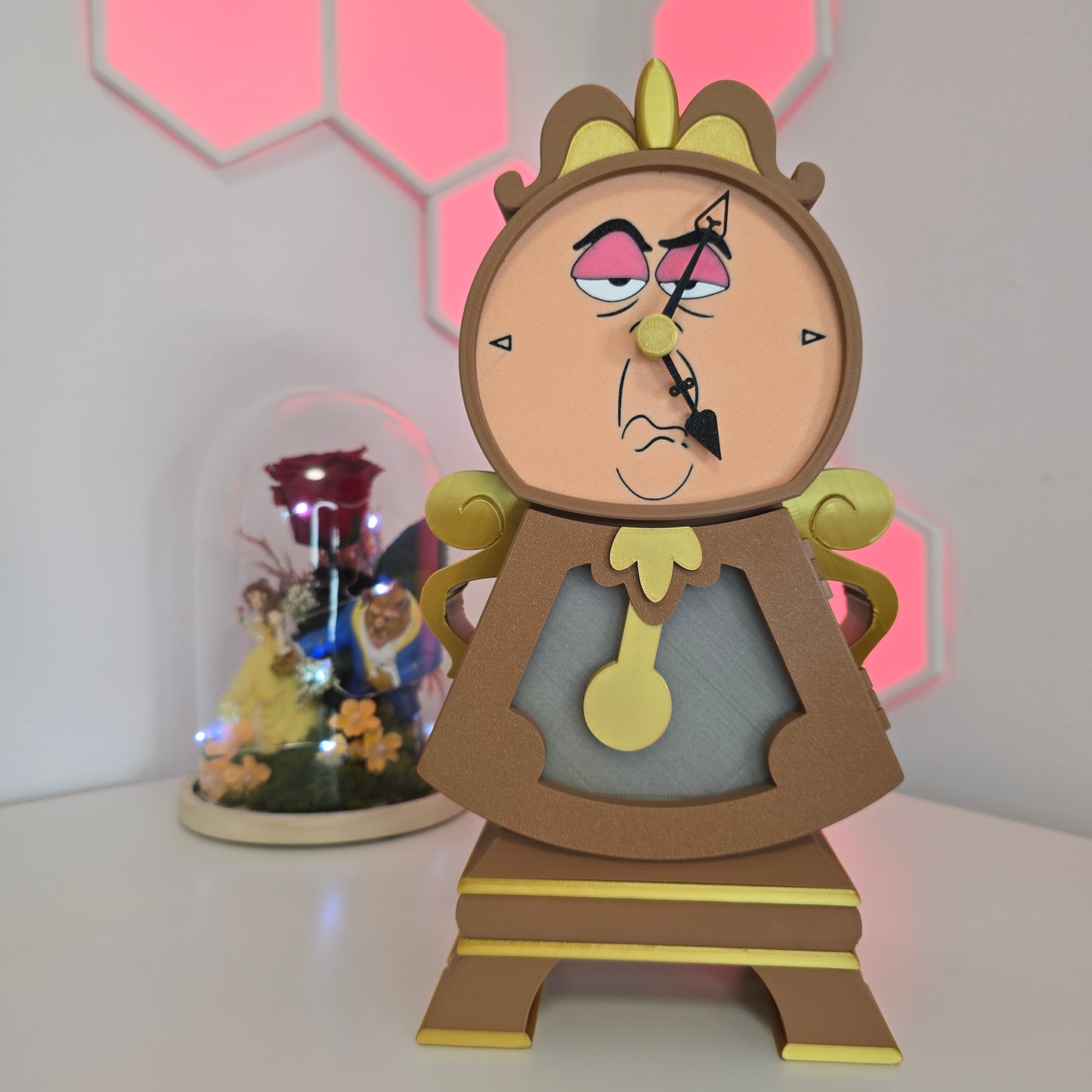 Reloj guardaobjetos de Cogsworth – La Bella y la Bestia