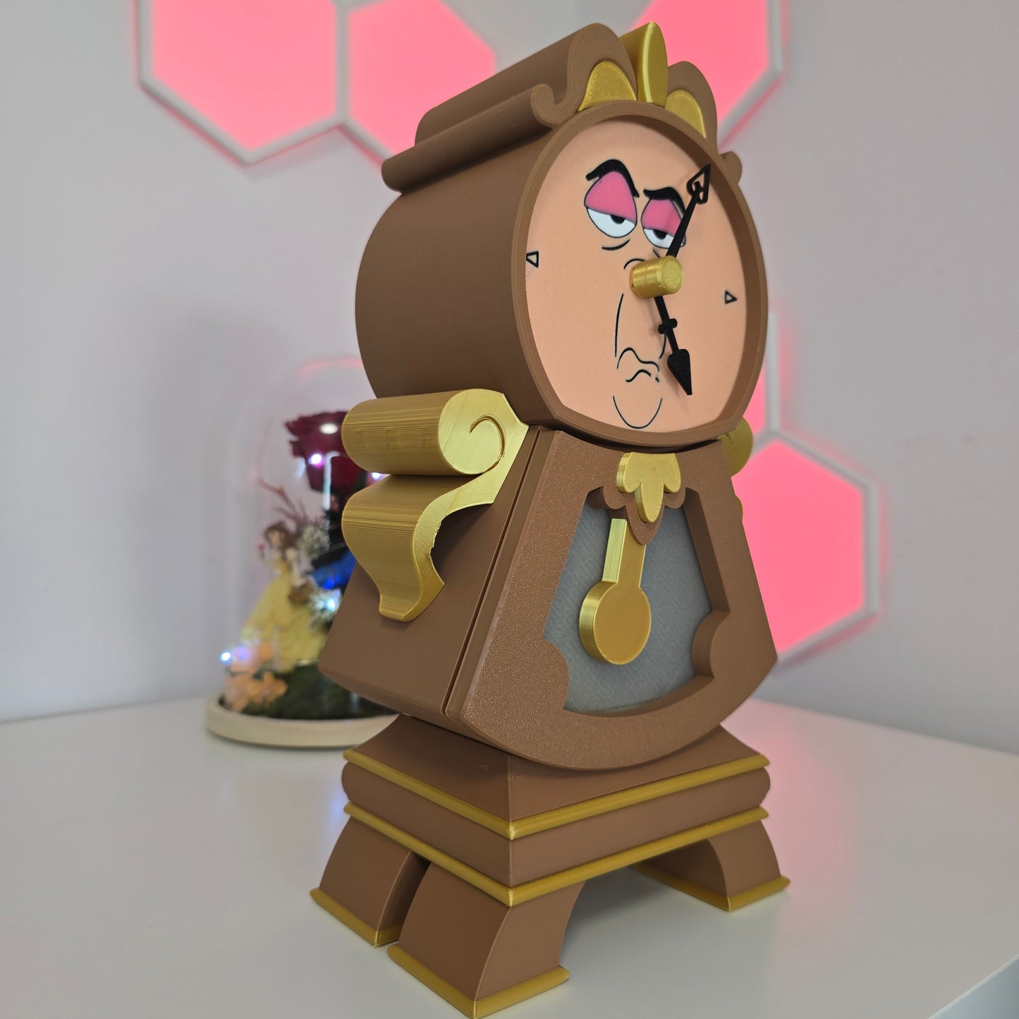 Reloj guardaobjetos de Cogsworth – La Bella y la Bestia