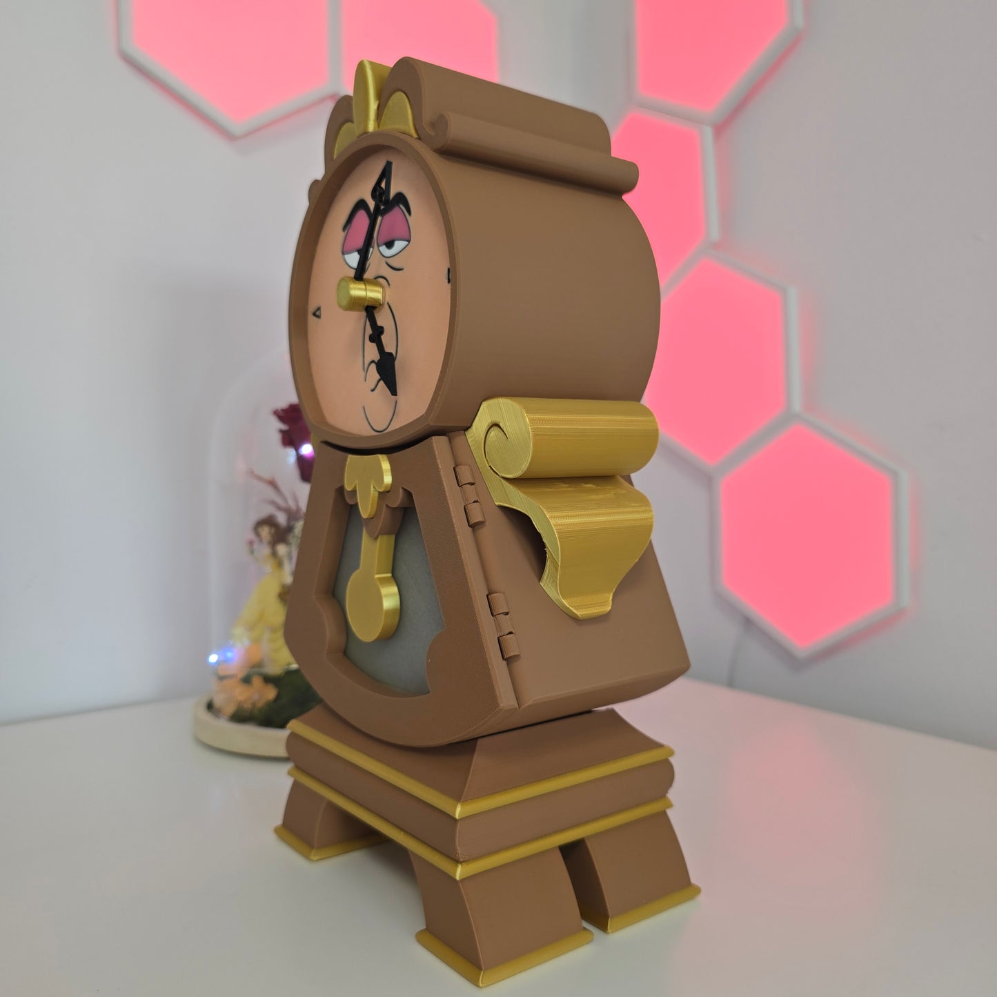Reloj guardaobjetos de Cogsworth – La Bella y la Bestia