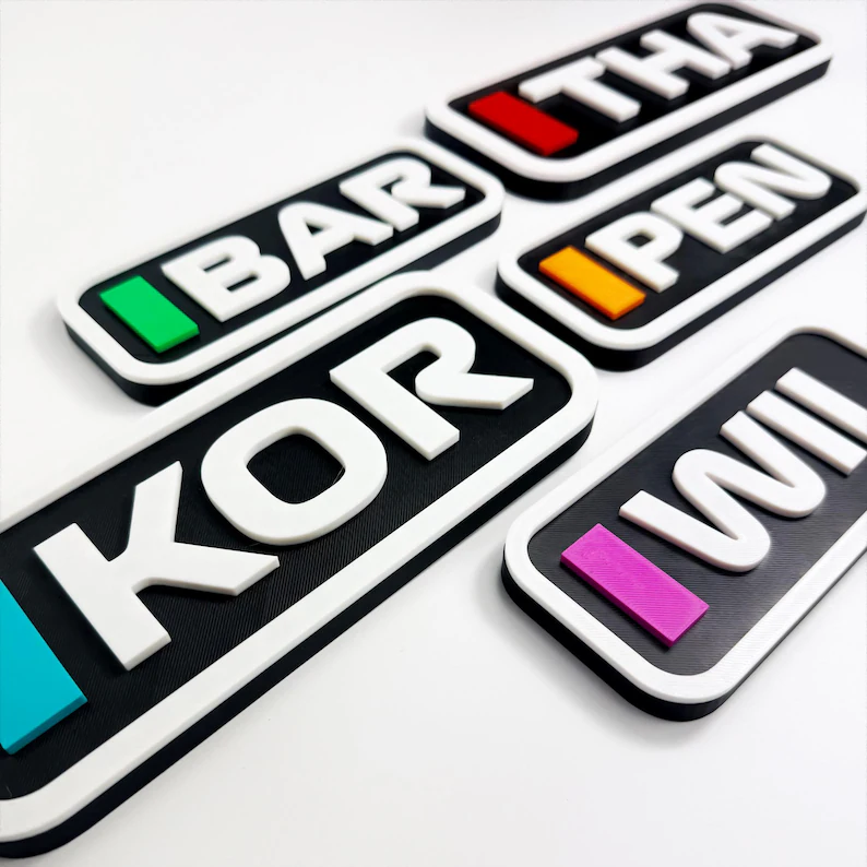 Letrero F1 Personalizado – Nombre Estilo Fórmula 1 🏎️🏁