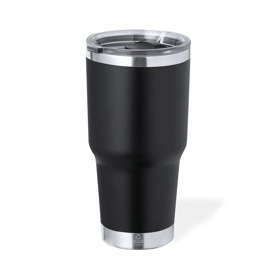 Vaso térmico de acero reciclado mate 600 ml · Satinado Max