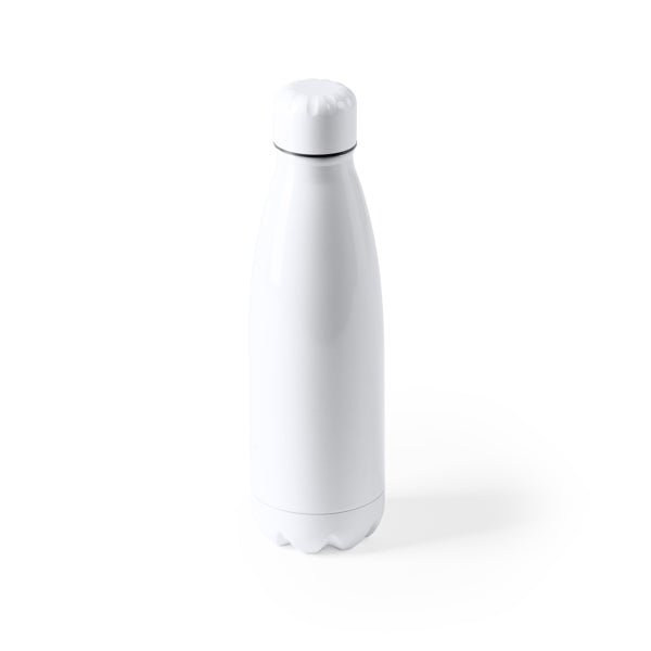 Botella de acero inoxidable blanca 700 ml antigoteo