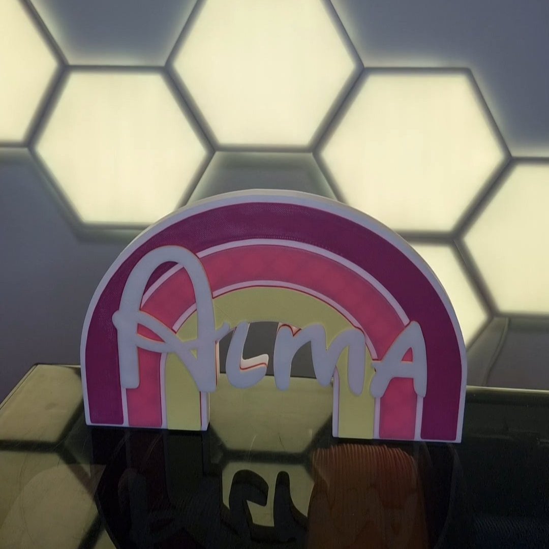 Arco iris personalizado frontal