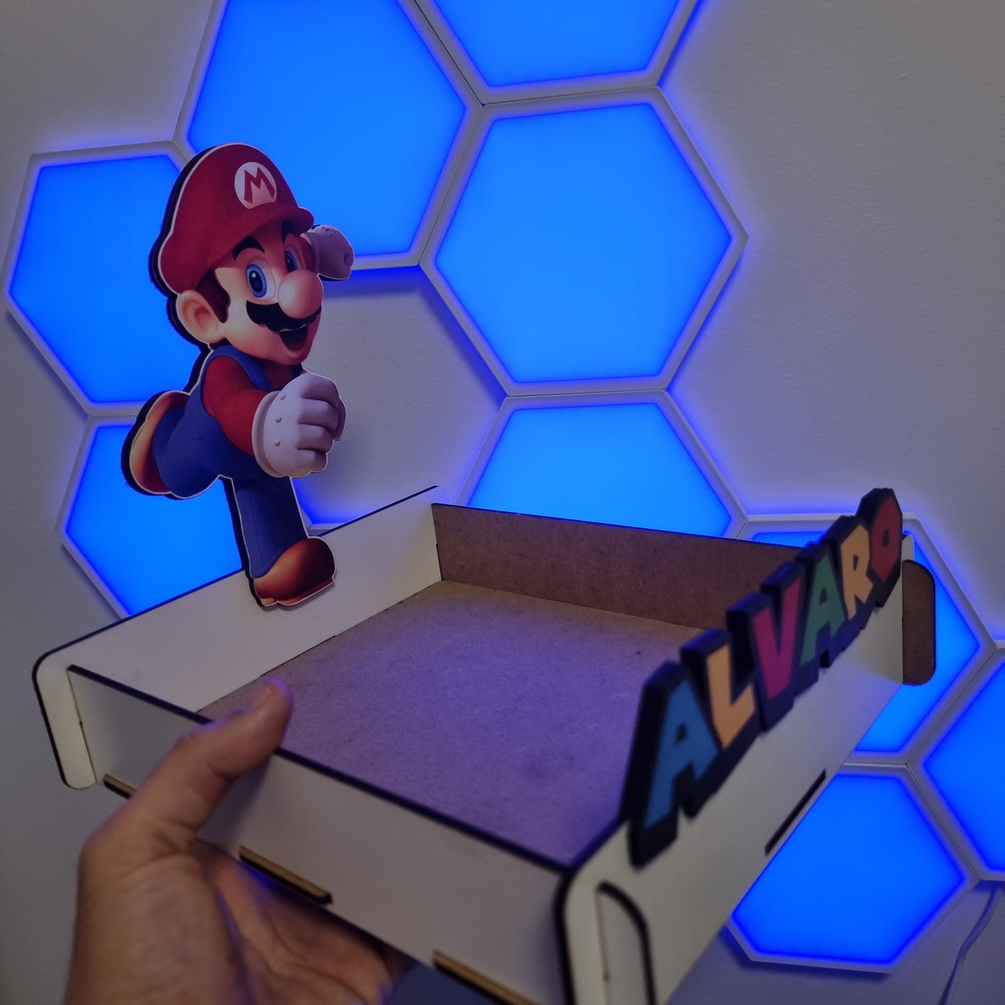 Expositor Personalizado Super Mario con Nombre – Mario Bros