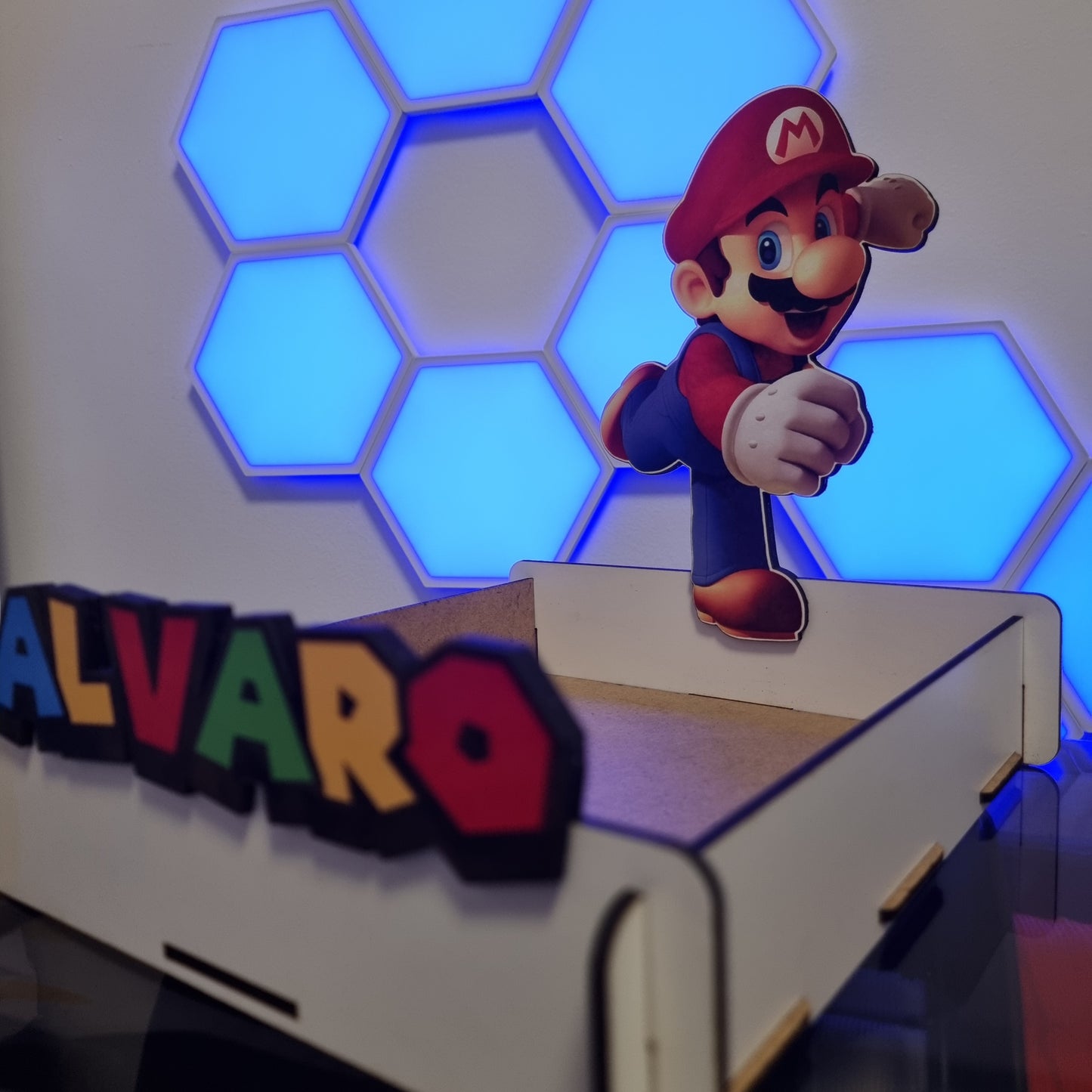Expositor Personalizado Super Mario con Nombre – Mario Bros