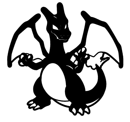 Wall art de Charizard (Pokemon). Cuadro hecho en madera.