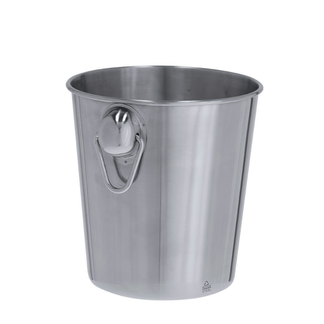 Cubitera de Acero Inoxidable Reciclado – Capacidad 4L para Botellas y Hielo