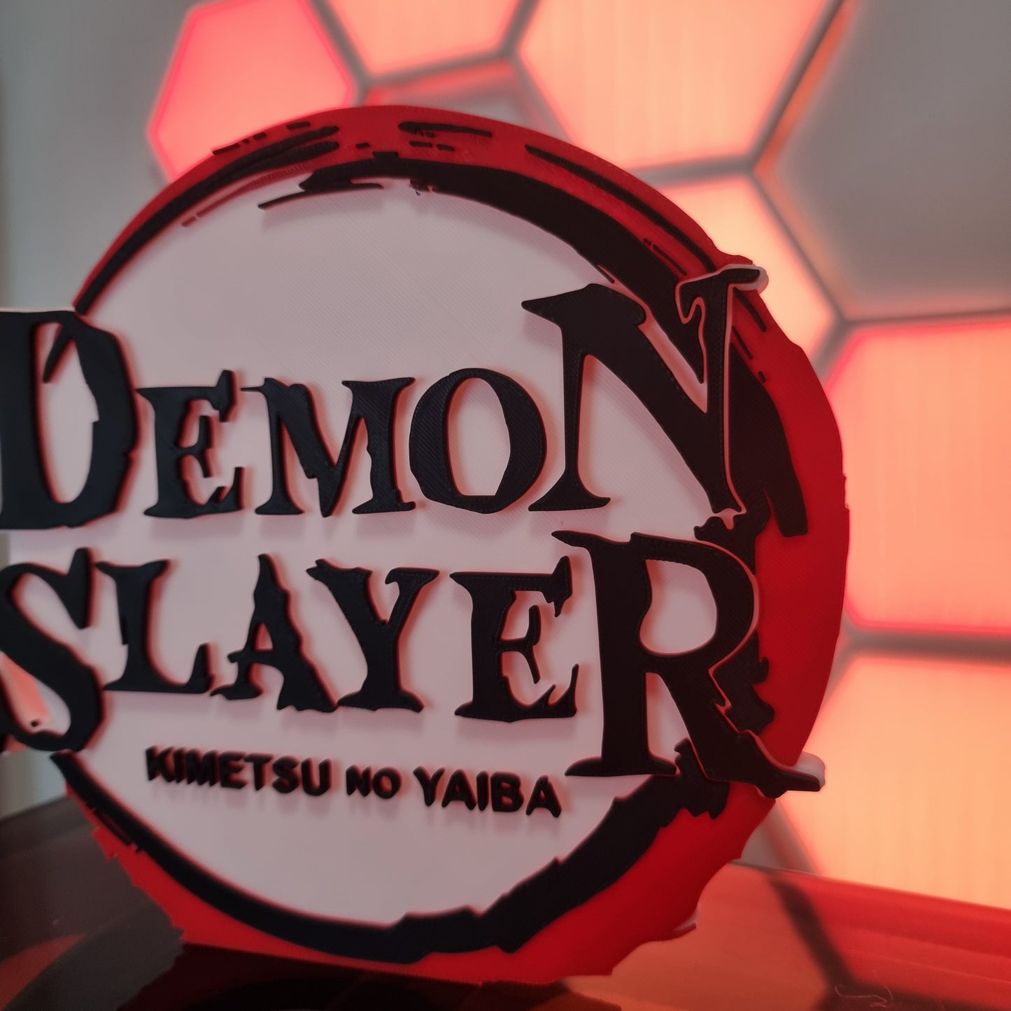 Letrero 3D "Demon Slayer" – Detalle Único para Fans