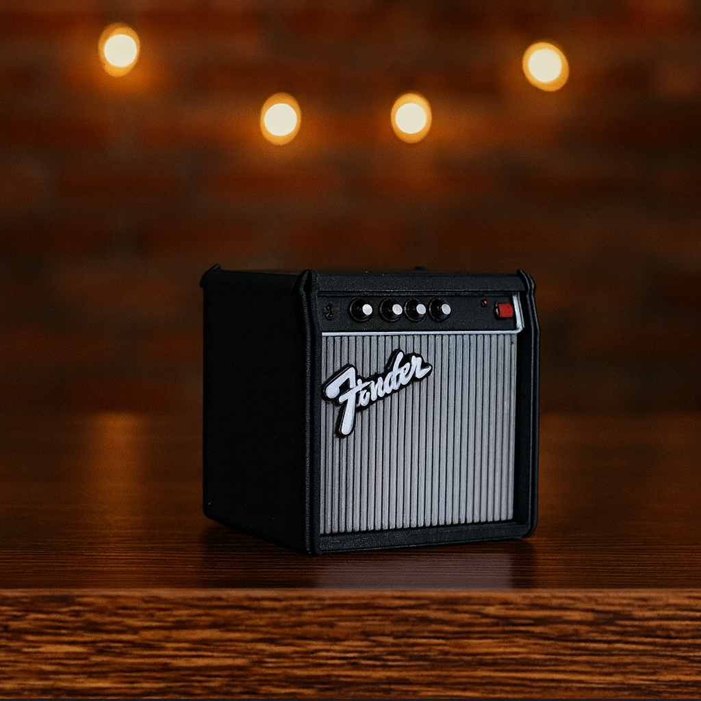 Mini amplificador porta púas de guitarra 🎸 | Organizador original para picks (Marshall, Fender, Gibson y Orange).