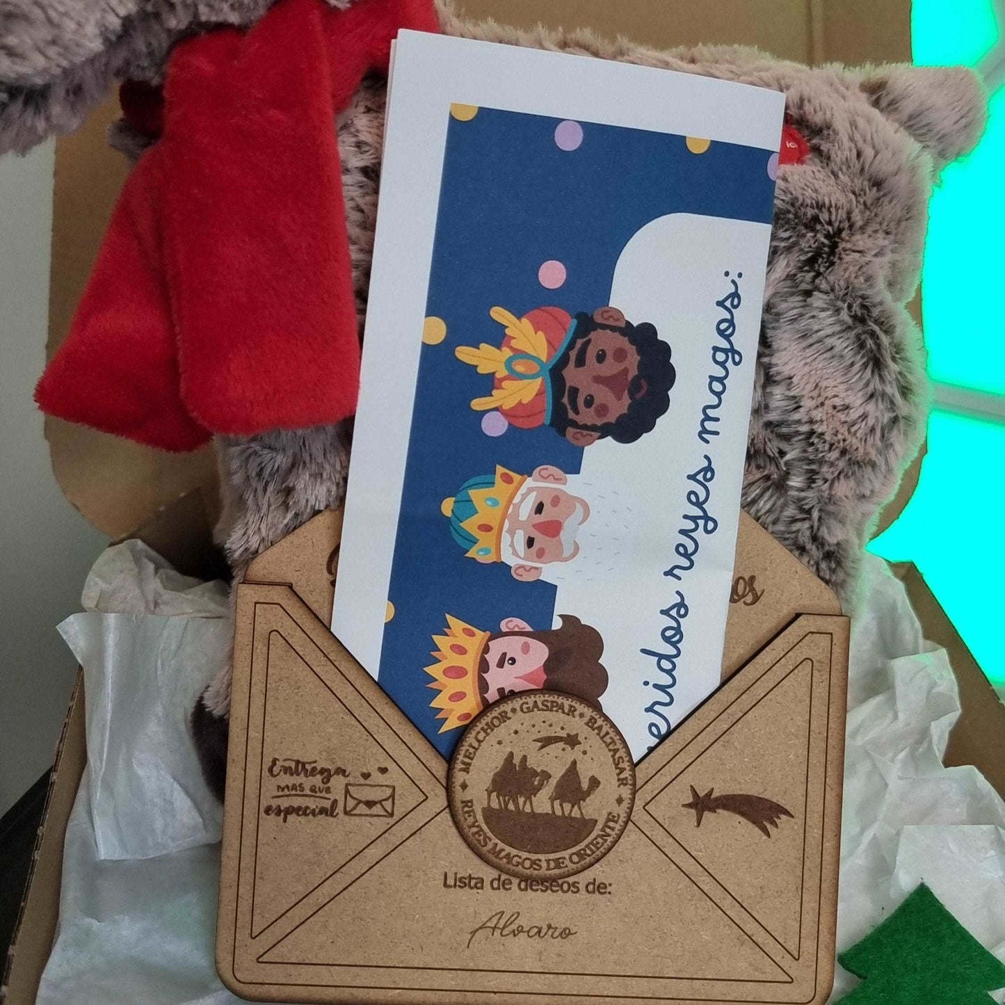 Carta para Reyes Magos personalizada y adorno para árbol