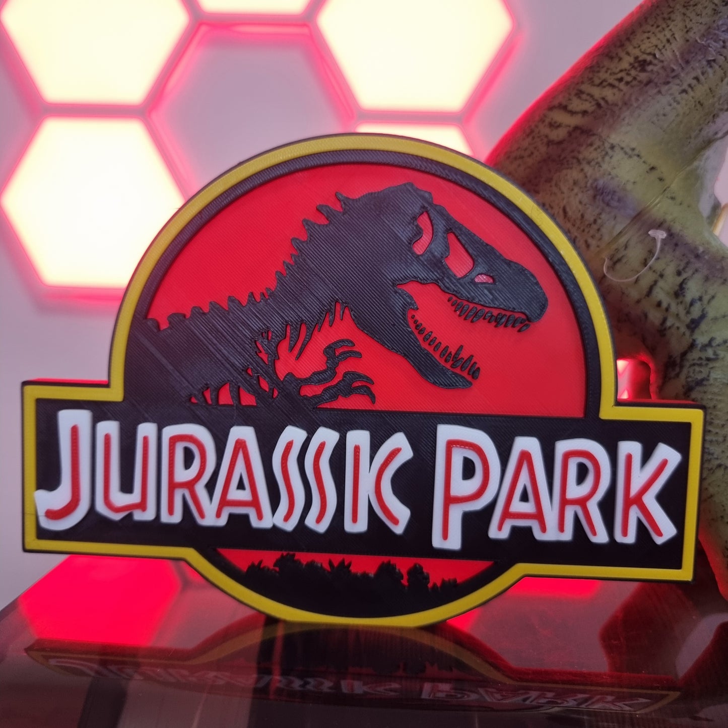 Letrero 3D "Jurassic Park" – Decoración Épica para Fans de los Dinosaurios