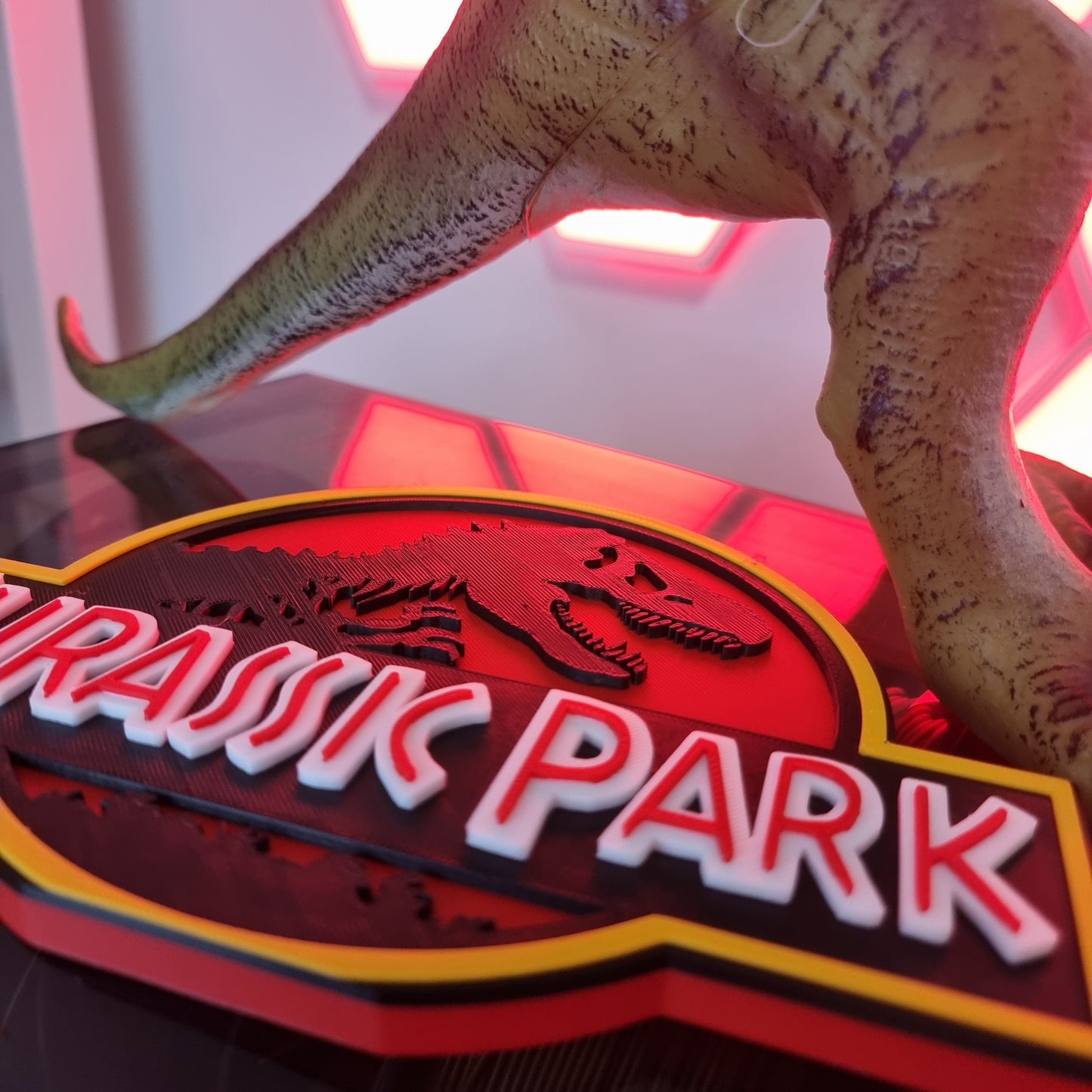 Letrero 3D "Jurassic Park" – Decoración Épica para Fans de los Dinosaurios