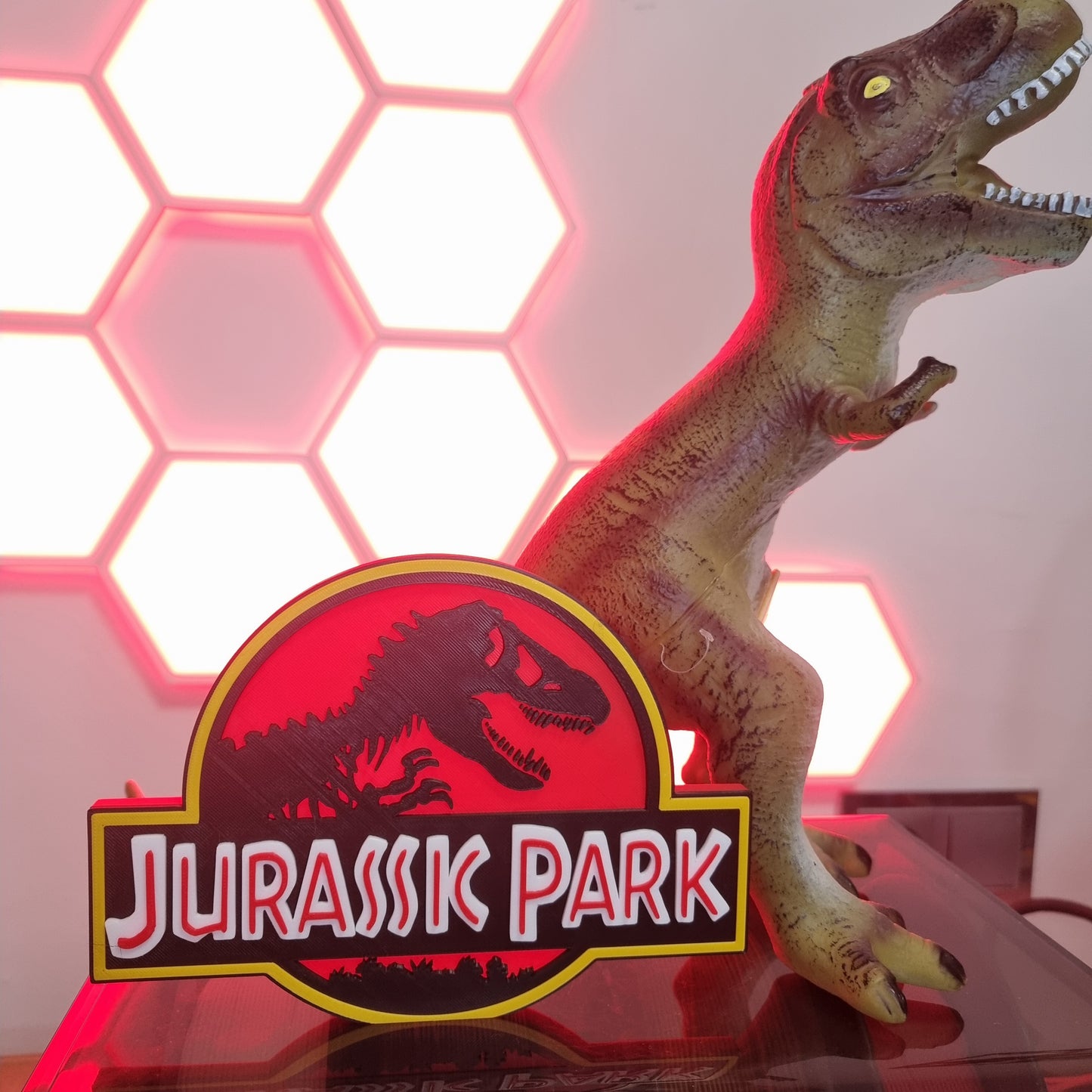 Letrero 3D "Jurassic Park" – Decoración Épica para Fans de los Dinosaurios