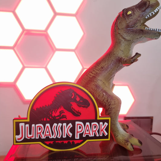 Letrero 3D "Jurassic Park" – Decoración Épica para Fans de los Dinosaurios