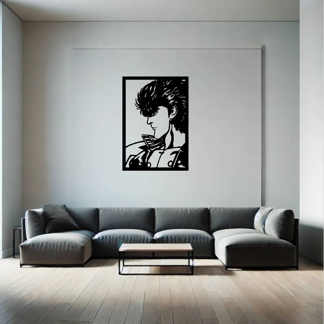 Cuadro Wall art de Kenshiro hecho en madera. Hokuto no Ken (Fist of the North Star)