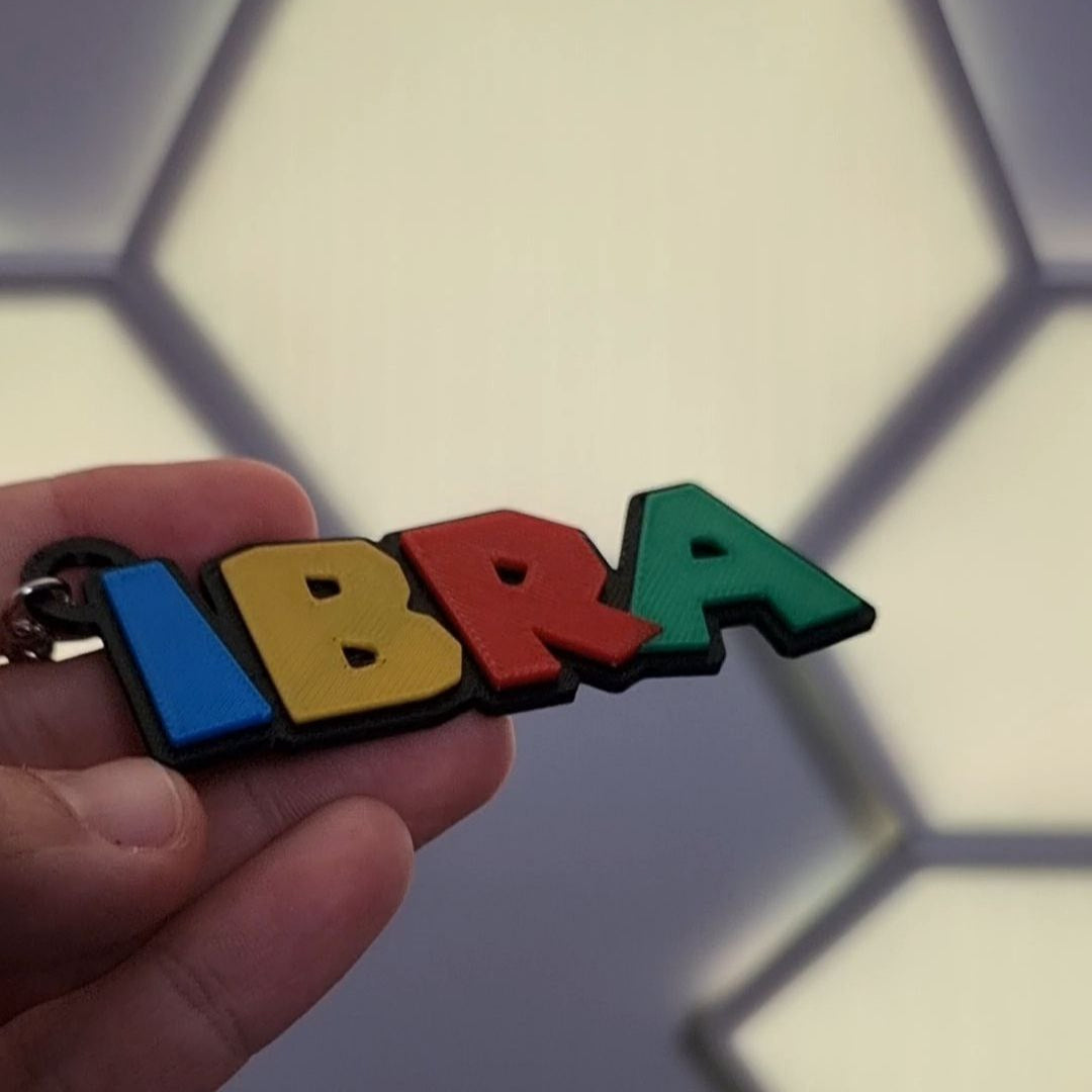 Llavero personalizado estilo Super Mario – Nombre impreso en 3D