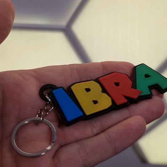 Llavero personalizado estilo Super Mario – Nombre impreso en 3D