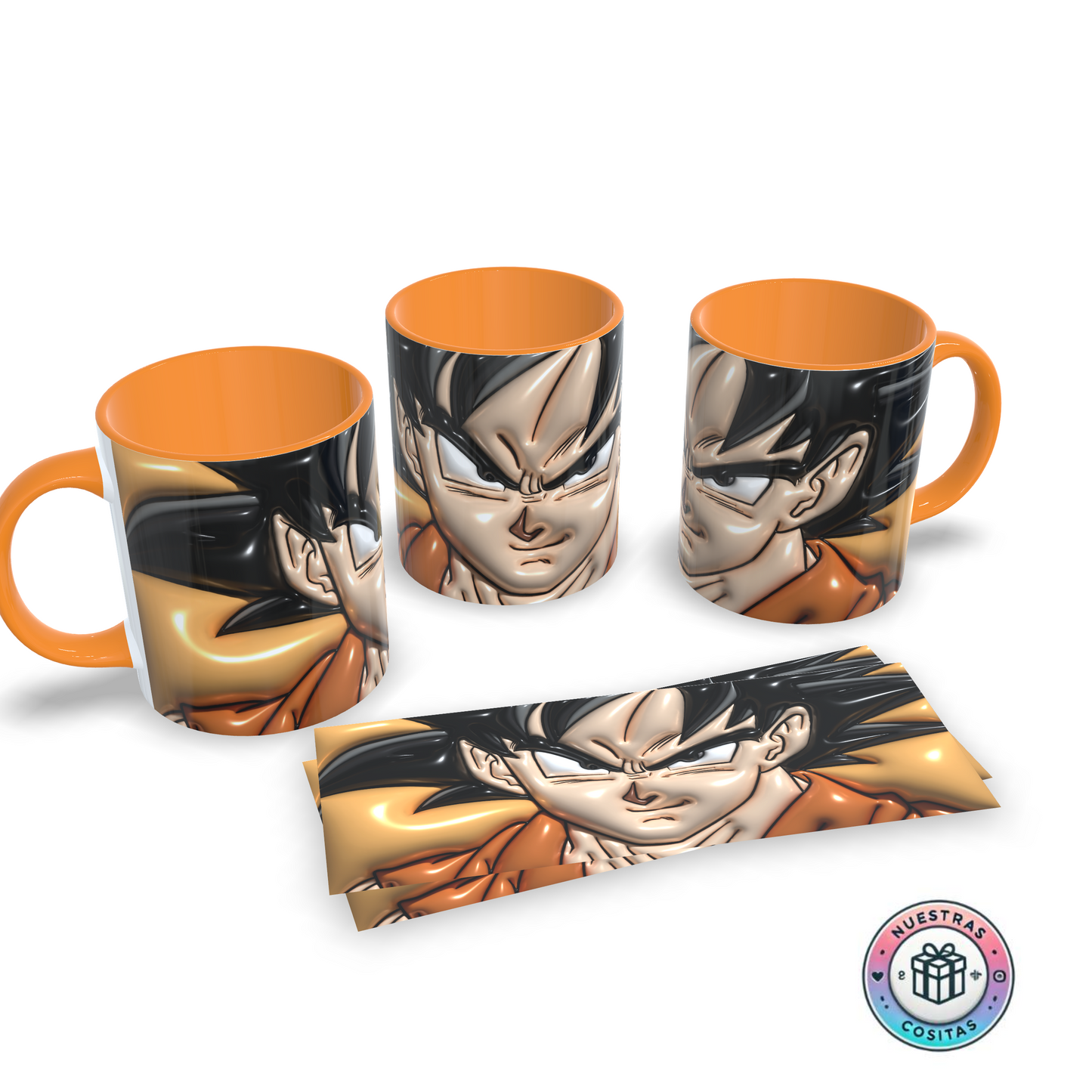 Taza Goku Dragon Ball 3D – Mirada desafiante