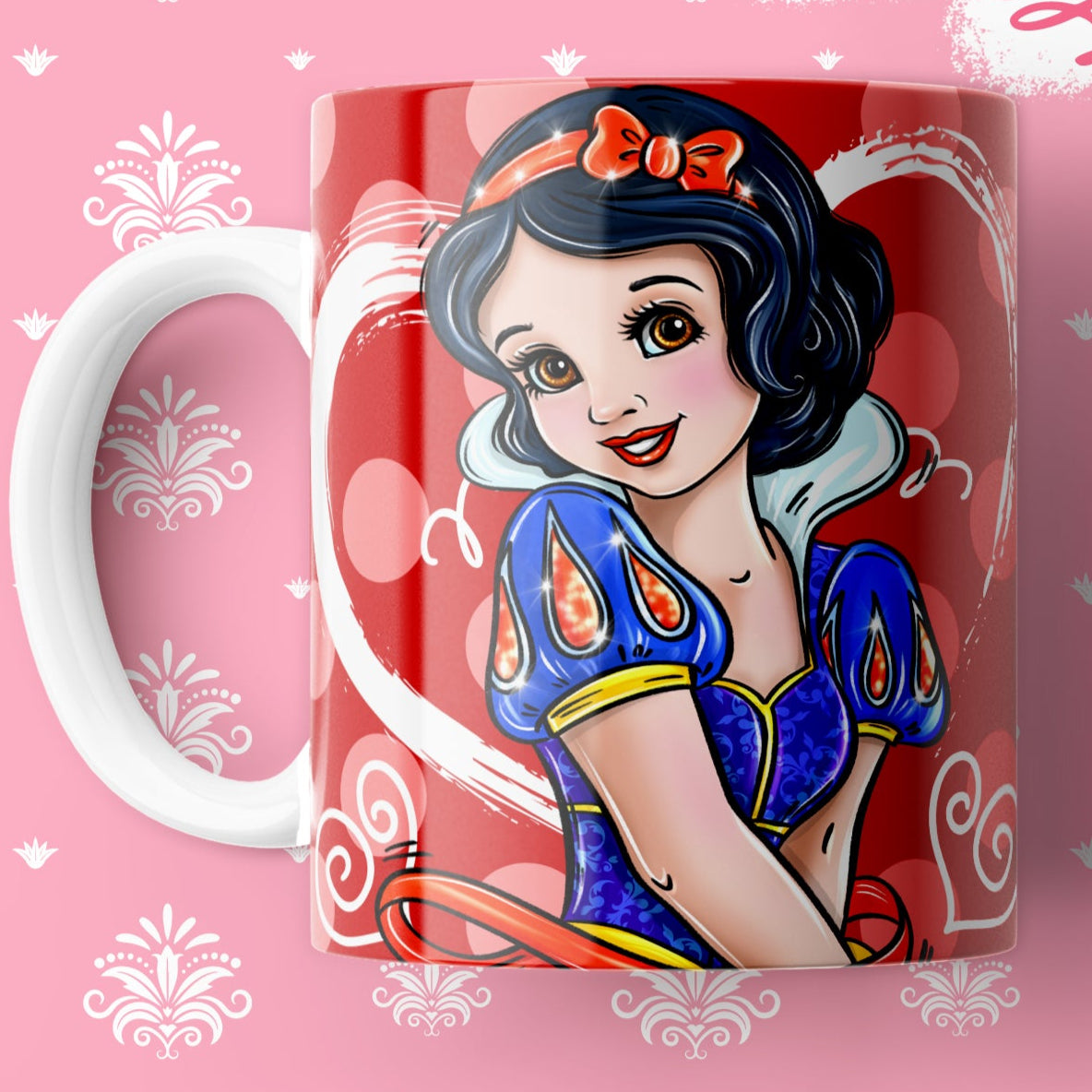 Taza Princesa de Cuento – Diseño Clásico con Corazón