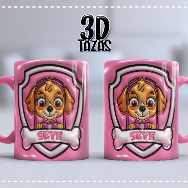 Taza 3D Skye Patrulla Canina