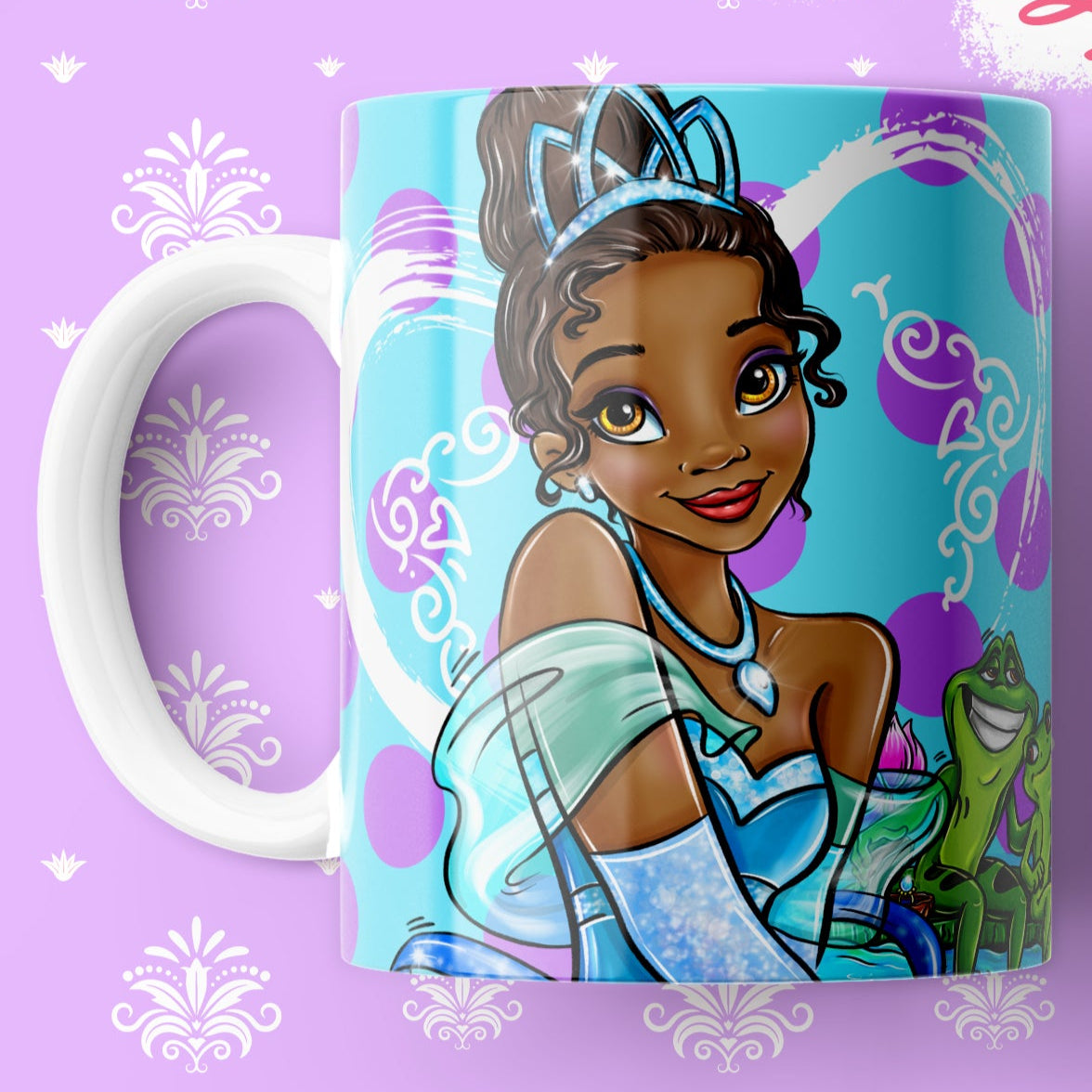 Taza Princesa Tiana – Inspirada en Tiana y el Sapo