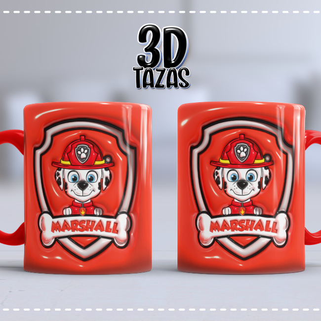 Taza 3D Marshall Patrulla Canina
