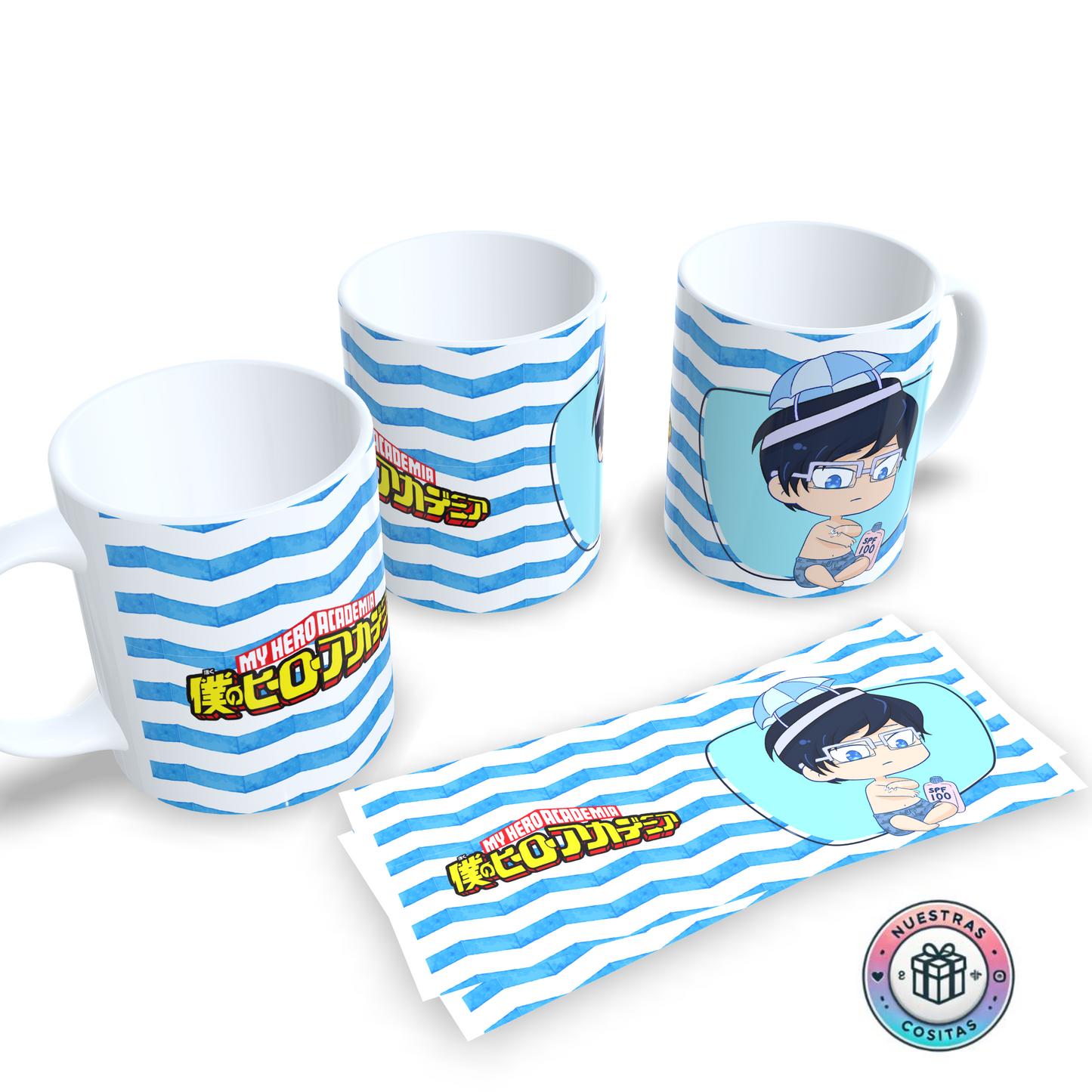 Taza My Hero Academia Tenya Iida Chibi – Diseño kawaii para fans del anime