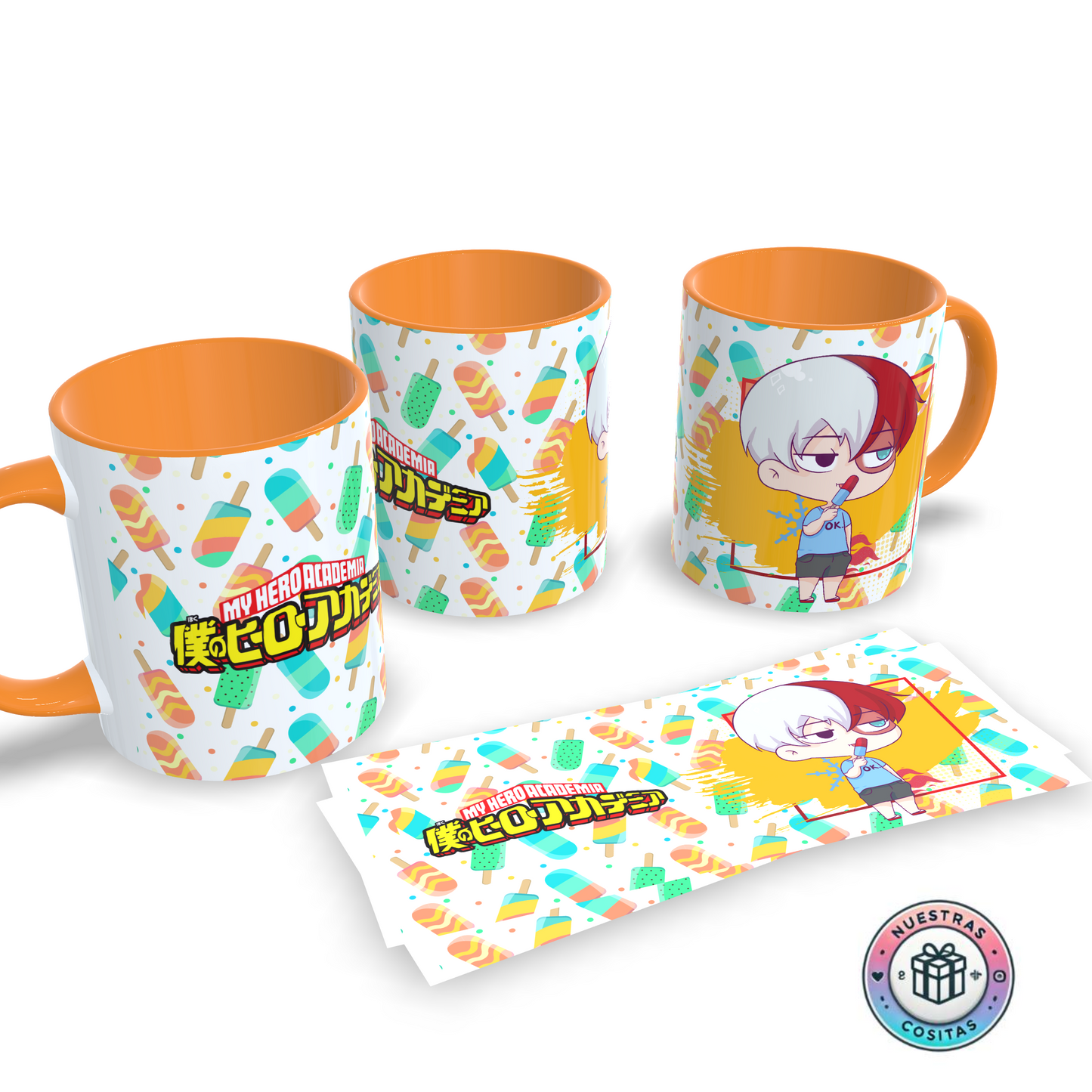 Taza My Hero Academia Todoroki Chibi – Diseño helado veraniego