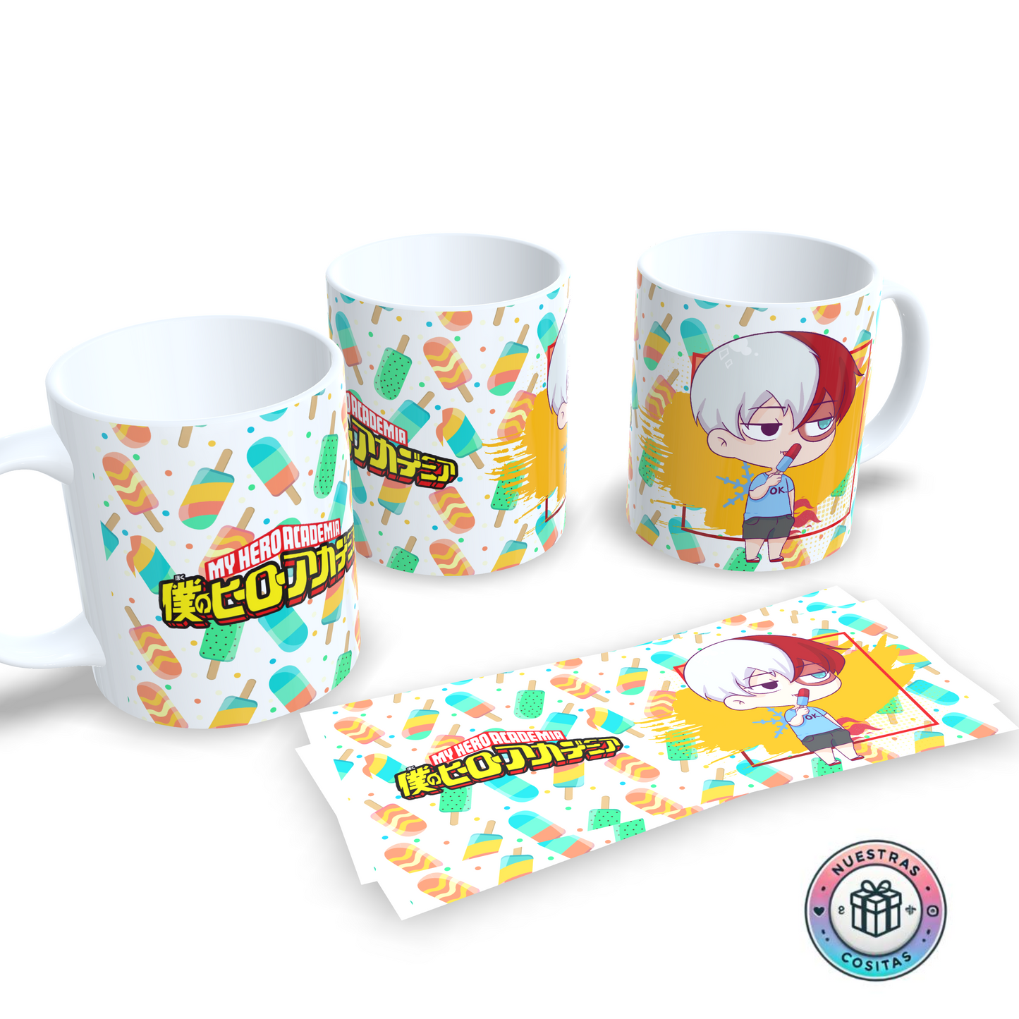 Taza My Hero Academia Todoroki Chibi – Diseño helado veraniego