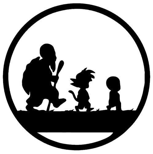 Wall art cuadro de Dragon Ball (Goku, Krillin y Maestro Roshi) hecho en madera