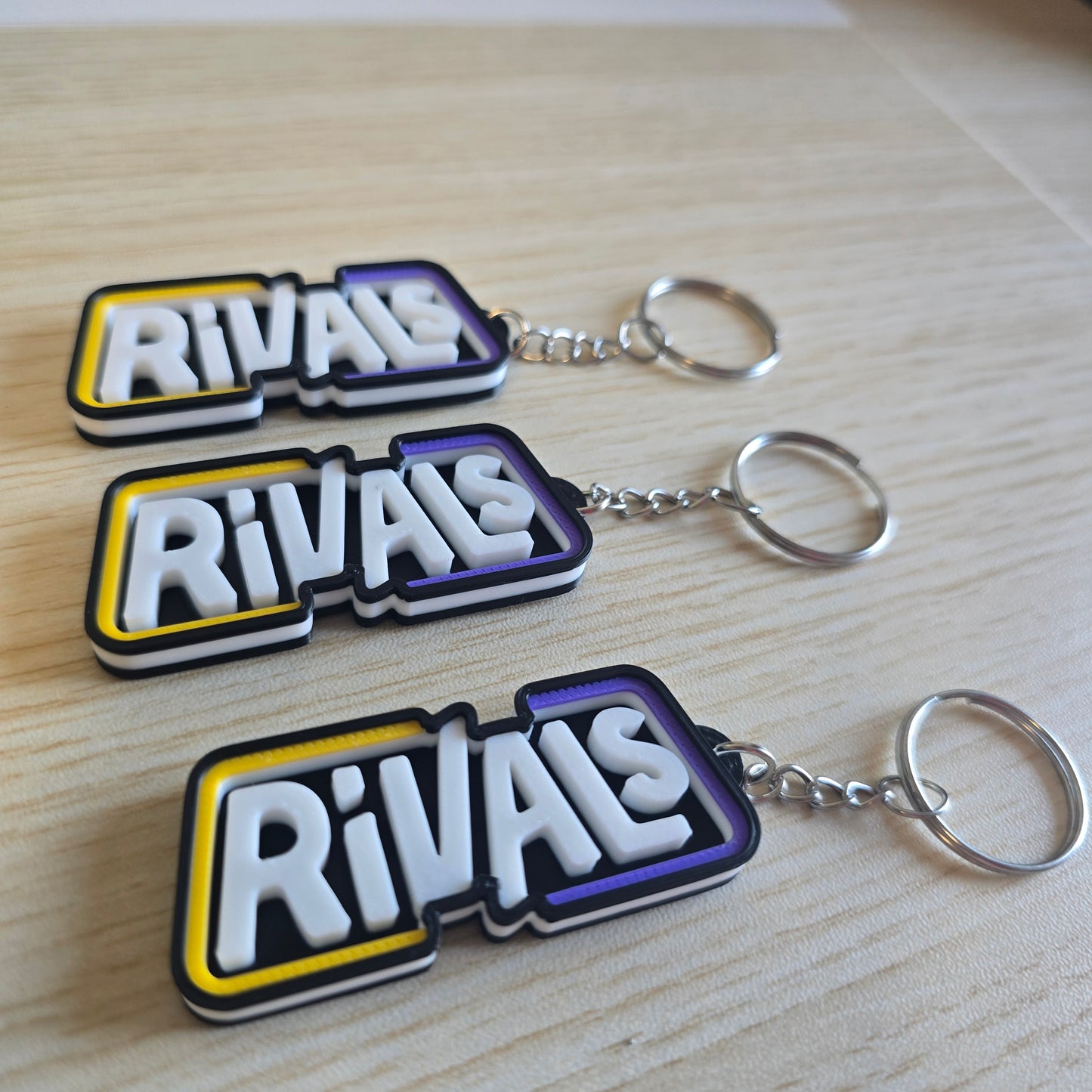 Llavero 3D Rivals - Logo Videojuego Gamer
