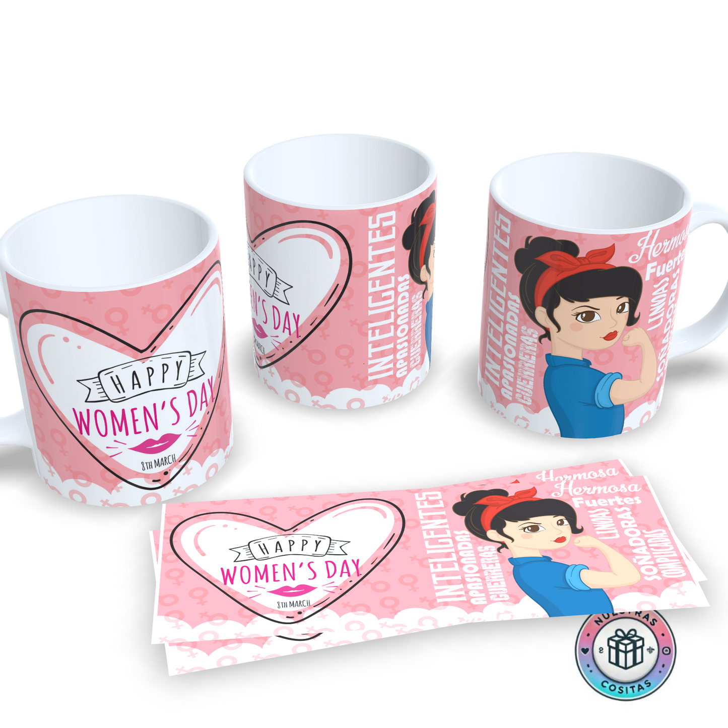 Taza Personalizada Día de la Mujer - Rosie la Remachadora
