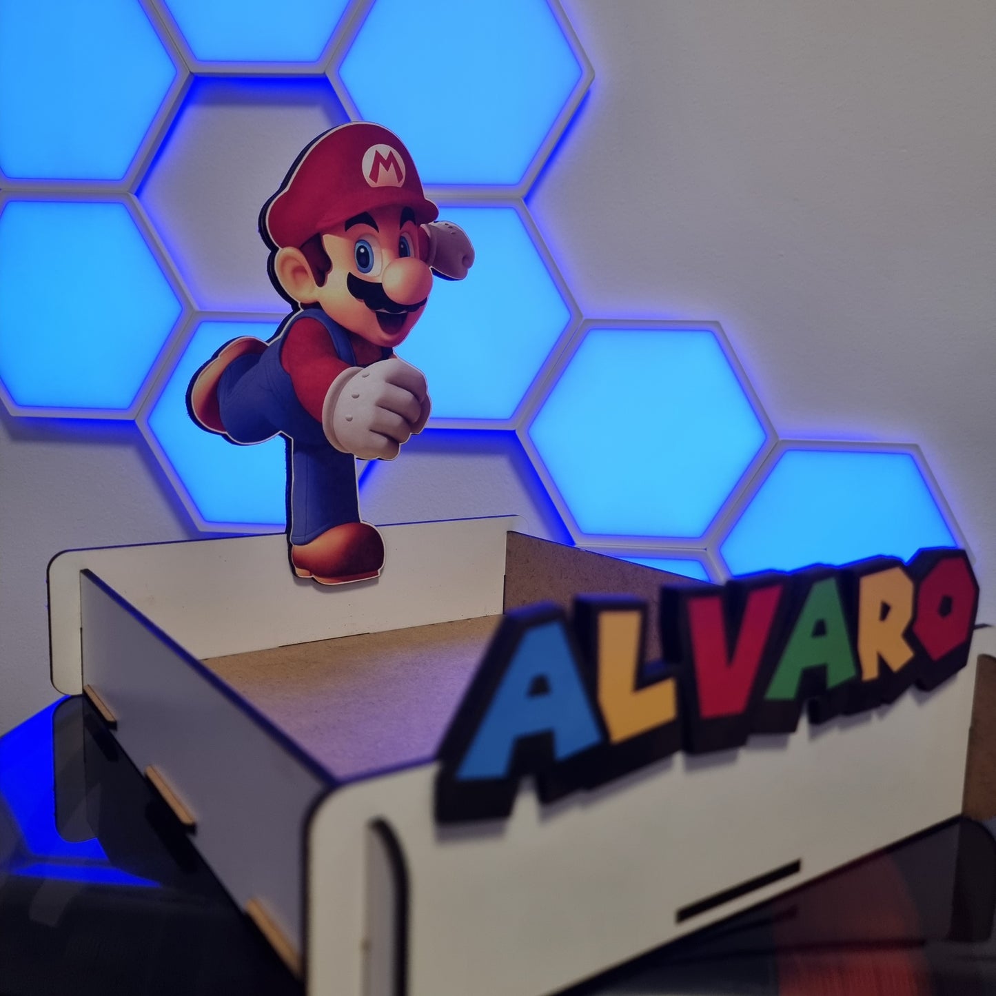Expositor Personalizado Super Mario con Nombre – Mario Bros