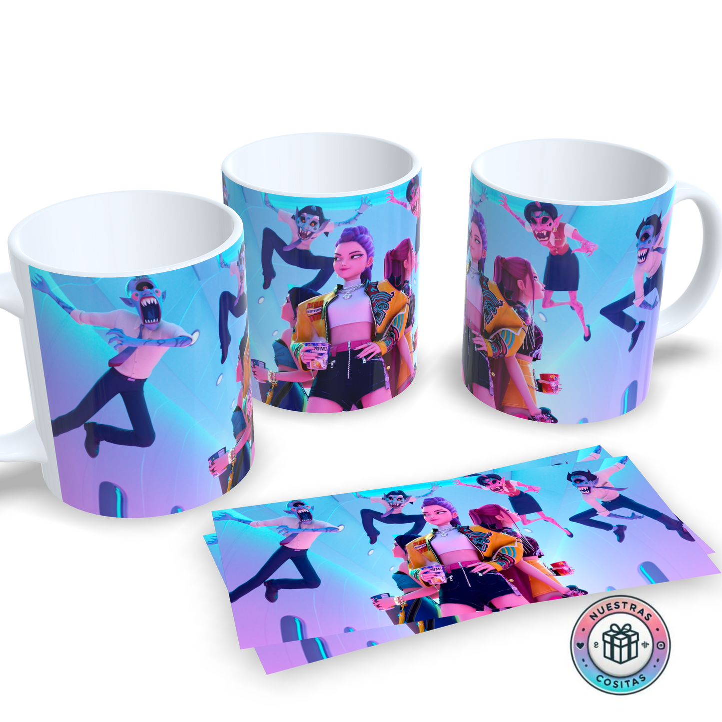 Taza K-Pop Demon Hunters ✨ Personalizable diseño 30